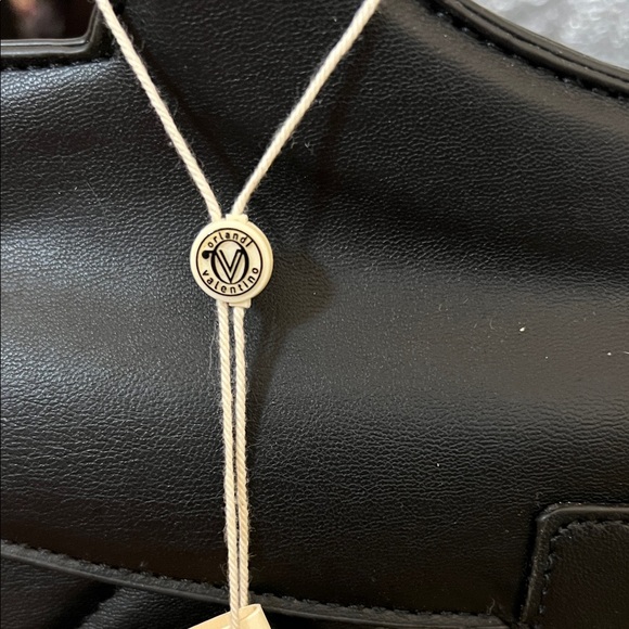 Valentino Orlandi Black Quilted Satchel w/ Crossbody NWT - Picture 3 of 10